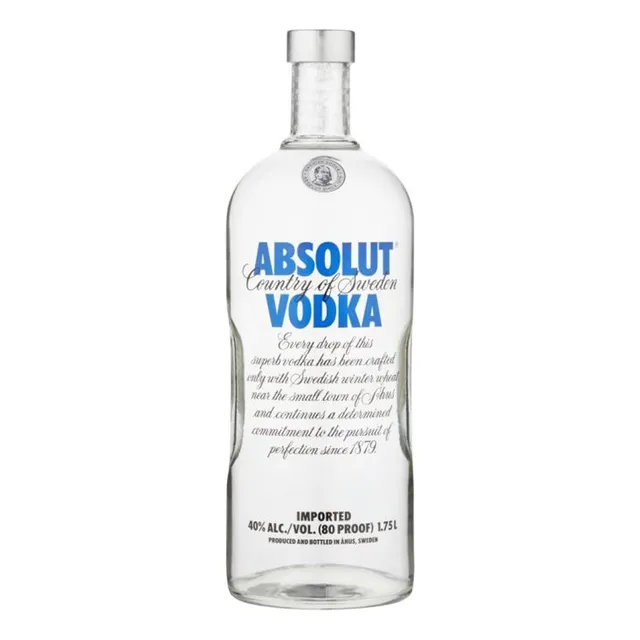 Pack De 4 Vodka Absolut Blue 1.75 L