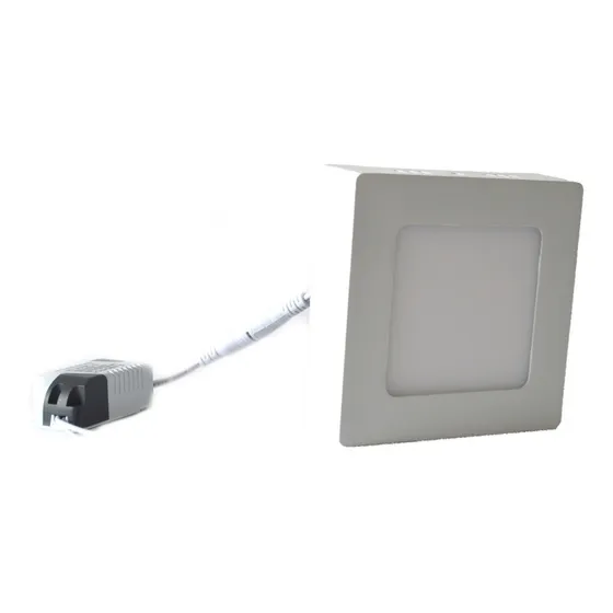 Lampara Led Sobreponer Cuadrada 6w Luz Blanca 5'' Hammer