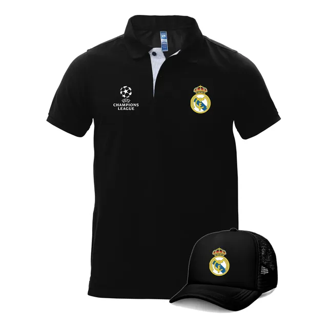 Camiseta Tipo Polo + Gorra Real Madrid Champions League
