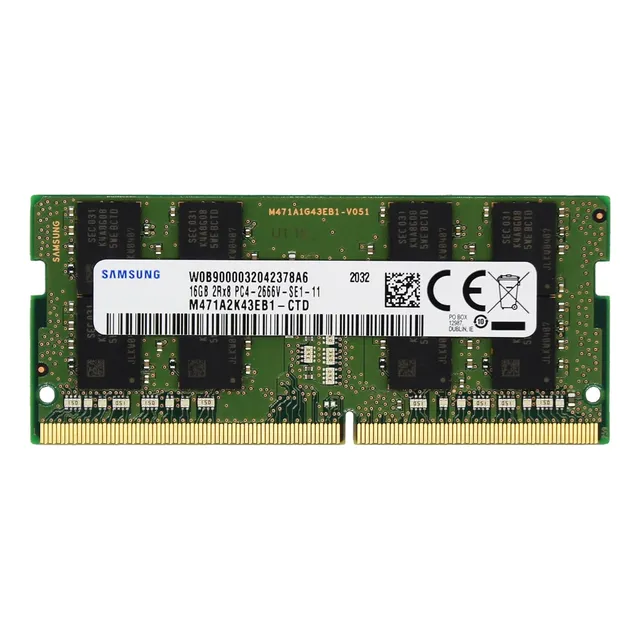 Memoria RAM gamer color verde 16GB 1 Samsung M471A2K43CB1-CTD