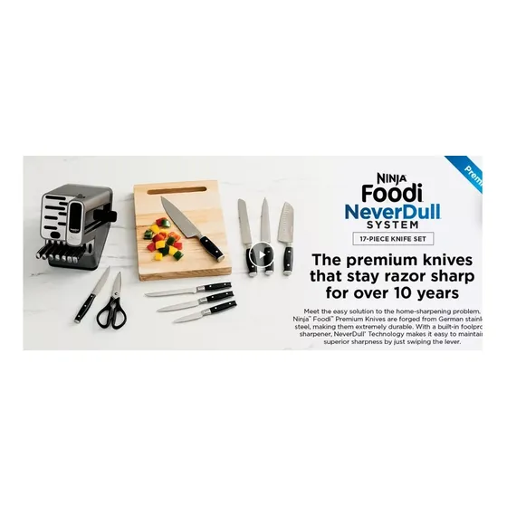 Cuchillos Ninja Foodi K32017, 17 Piezas En Bloque / Bcv