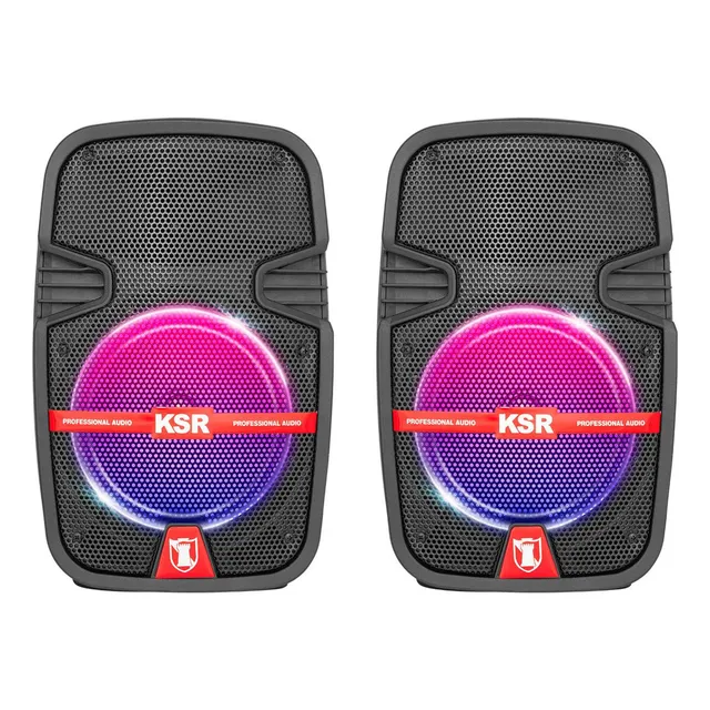 Sistema Bafles Par De Bocinas 8 Ksr Bluetooth Recargable PAK-7908