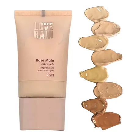 Base Líquida Matte De Alta Cobertura Lové Rain Longa Duração 02