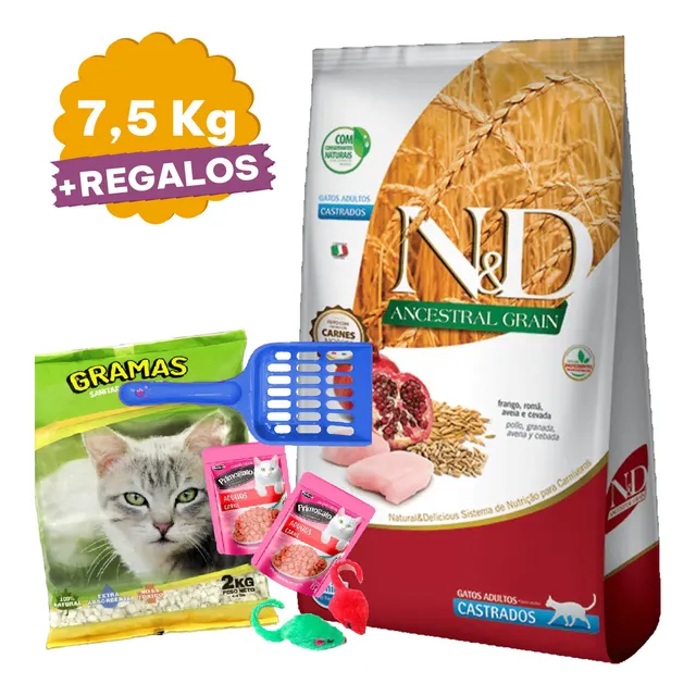 Farmina N&d Ancestral gato adulto castrado 7.5kg