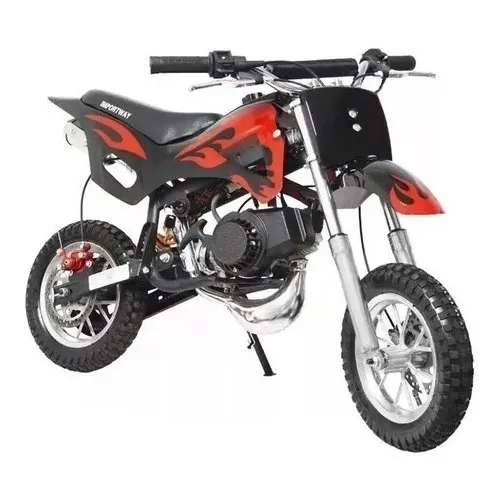 Mini Moto Dirt Cross 49cc 2 Tempos Importway Preto