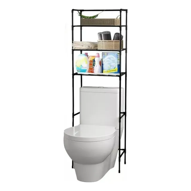 Mueble Organizador Baño Rack 3 Estantes Toallero L265 Gyk