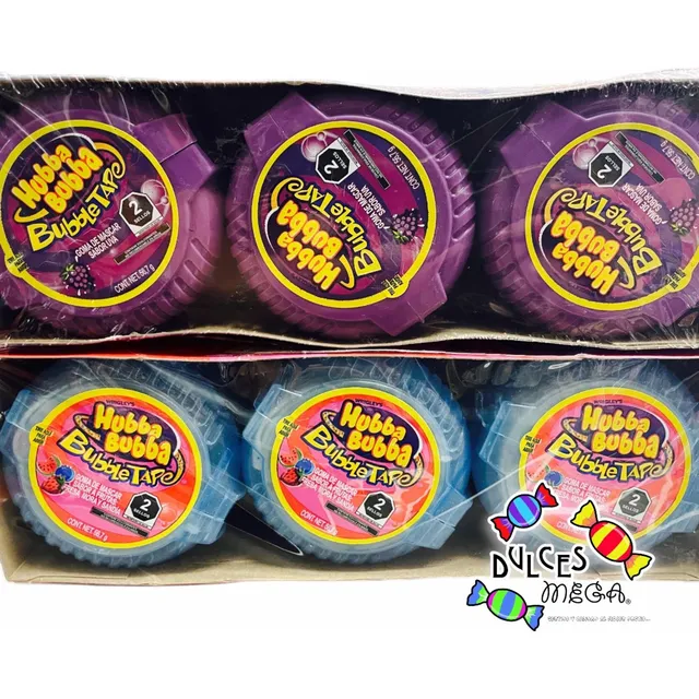 Hubba Bubba Chicle Rollo Uva-frutosrojos 2 Pack-12pz