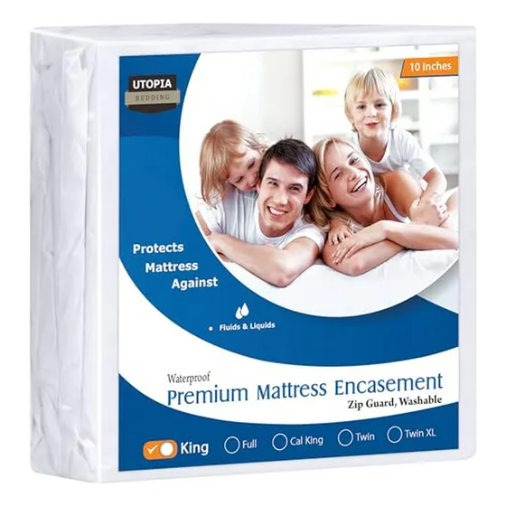 Protector De Colchón Impermeable Y Anti Chinches Utopia Bedd