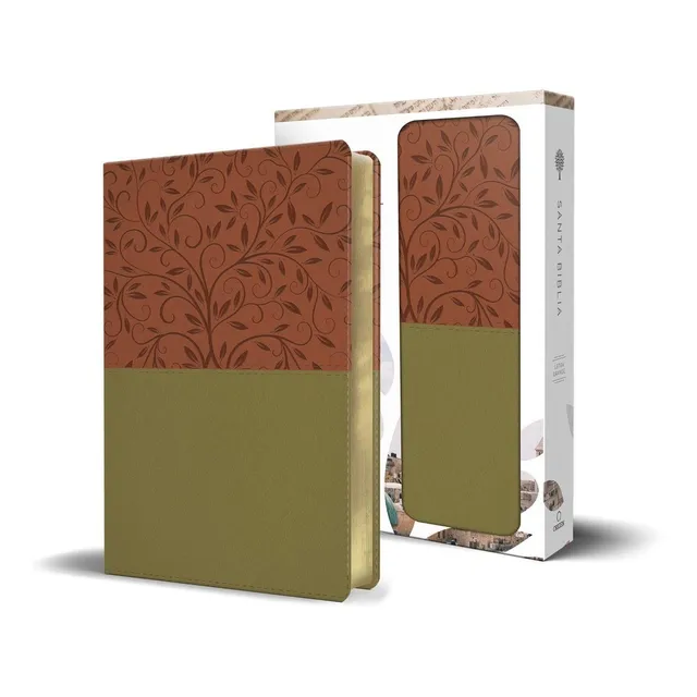 Biblia Reina Valera 1960 Letra Grande Piel Verde - Marrón
