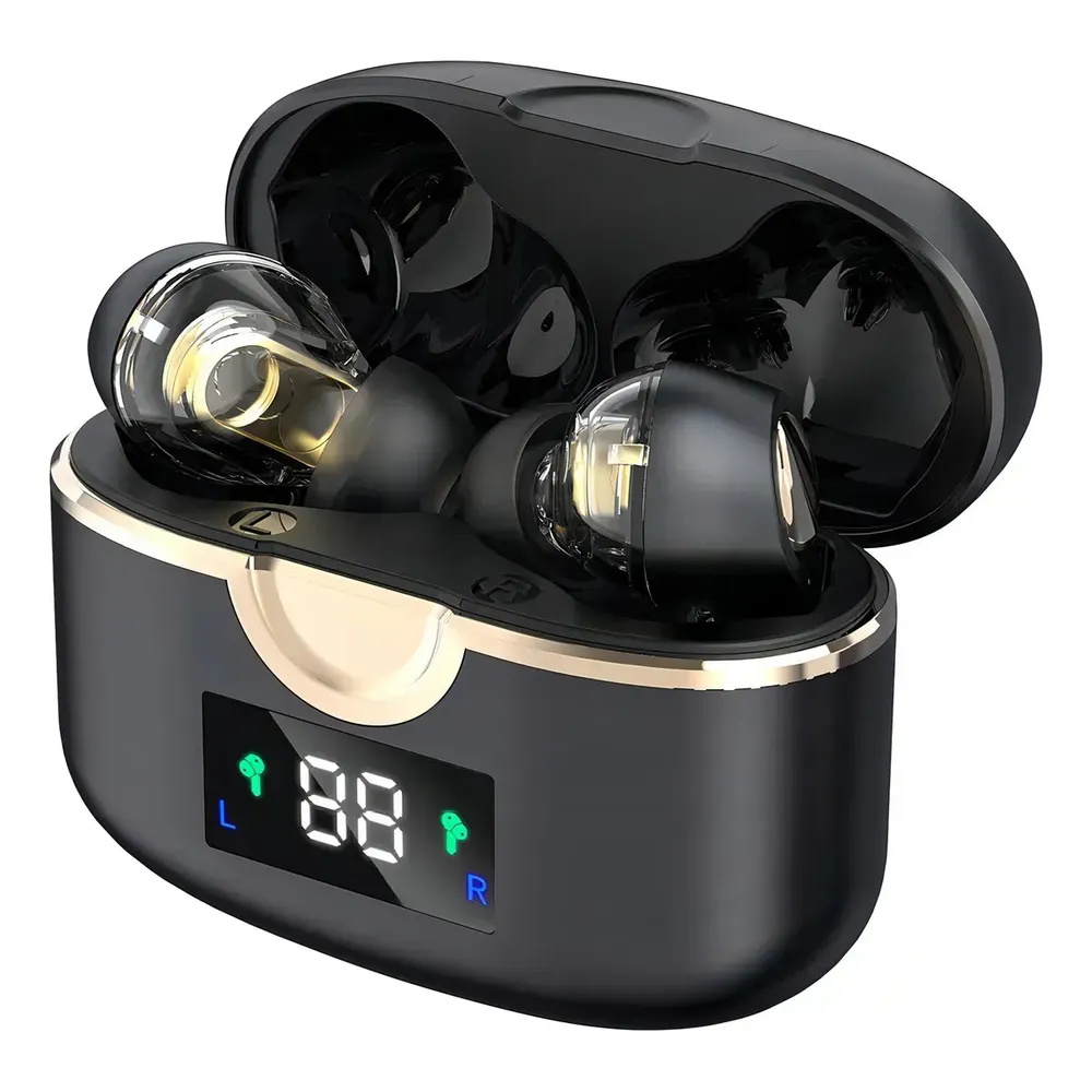 Fone de Ouvido JSKJ RAP-T22 In-ear TWS Bluetooth 5.3 com Cancelamento de Ruído e Microfone Duplo