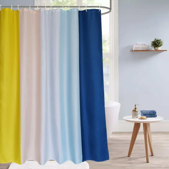 Cortina Ducha Multicolor Extralarga Decorativa Poliester X