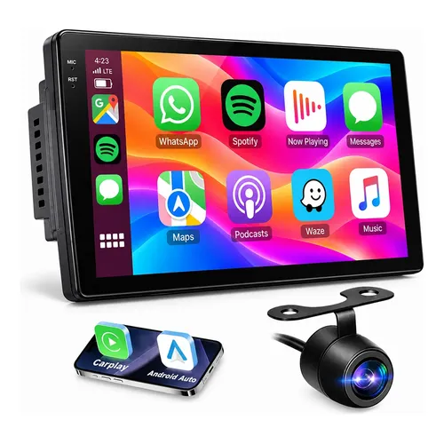 Multimídia 9 Android Auto Carplay App 2gb 32gb Câmera De Ré Quad