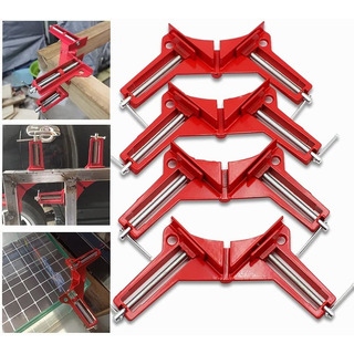 4 Clips De Fundición De Metal Para Carpintería De 90 Grados. 4 Clips De Fundición De Metal Para Carpintería De 90 Grados.