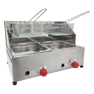 Fritadeira Profissional A Gás 2 Cubas 5 L Fpc-02 Fritadeira Profissional A Gás 2 Cubas 5 L Fpc-02