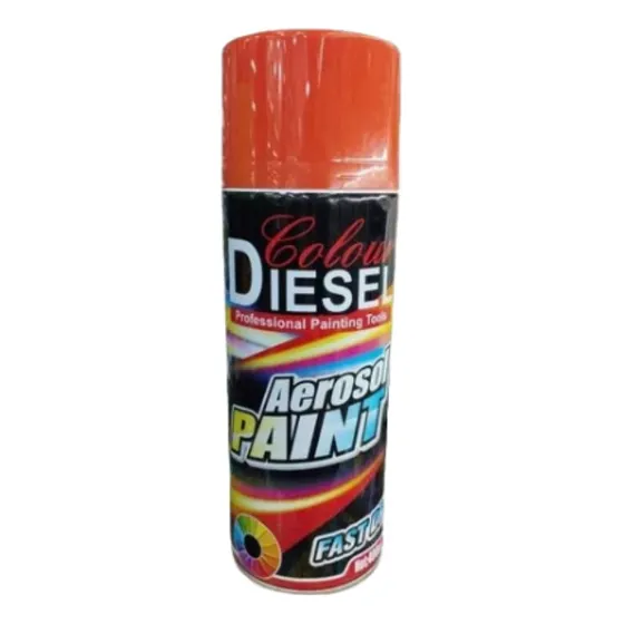 Pintura En Aerosol Spray Color Naranja Fluorescente