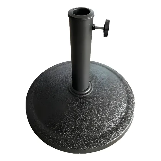 Base Soporte Sombrilla 8 Kg Resina Negro Tushop Modelo Jardín | Cuotas sin interés