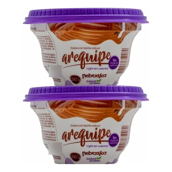 Arequipe Sin Azucar Nebraska 230 Grs 2 Pack