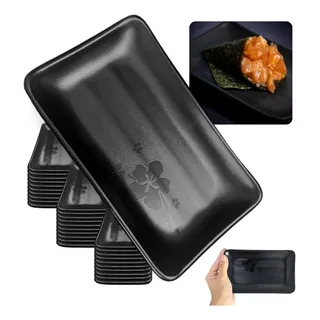 30 Travessas Kanpai Buffet Sushi 17,8cm Restaurante Oriental 30 Travessas Kanpai Buffet Sushi 17,8cm Restaurante Oriental