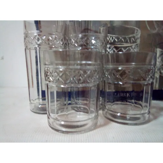 Juego 20 Vasos Vidrio Grueso De Lujo Anchor. 
