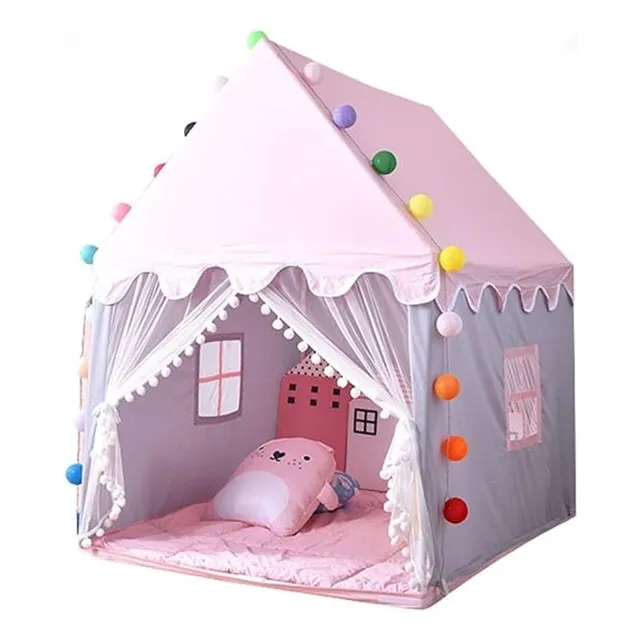 Casita De Campaña Niñes Con Luces, Casa De Princesa Castillo