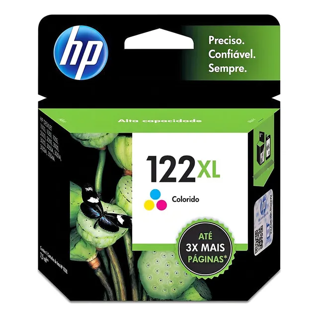Cartucho de tinta tricolor HP 122xl de 8 ml