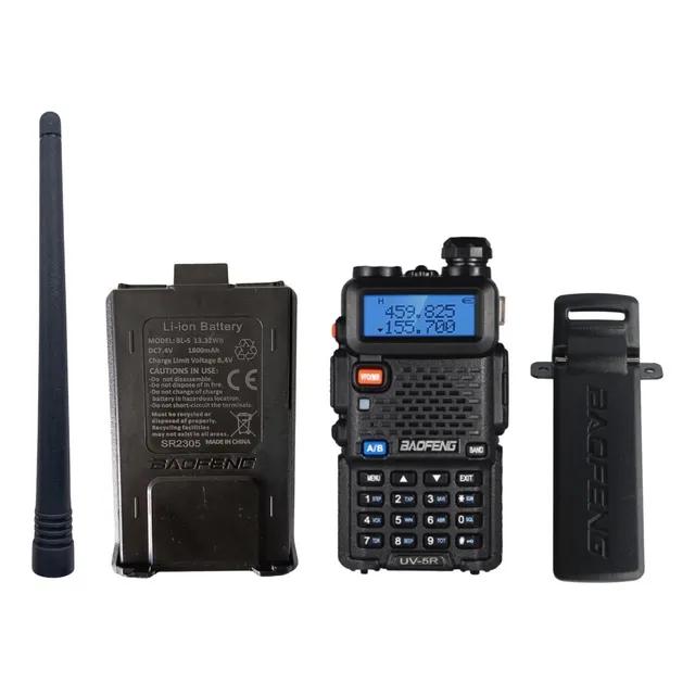 Radio Uv5r Com Bateria Antena Clip Somente Reposiçao Apenas