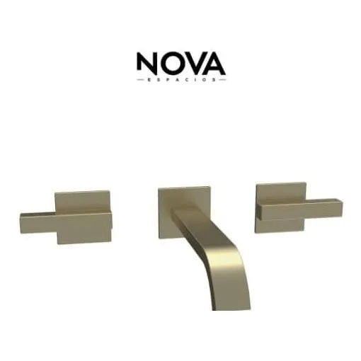 Nova Grifería Empotrada Pared Dorada 8 