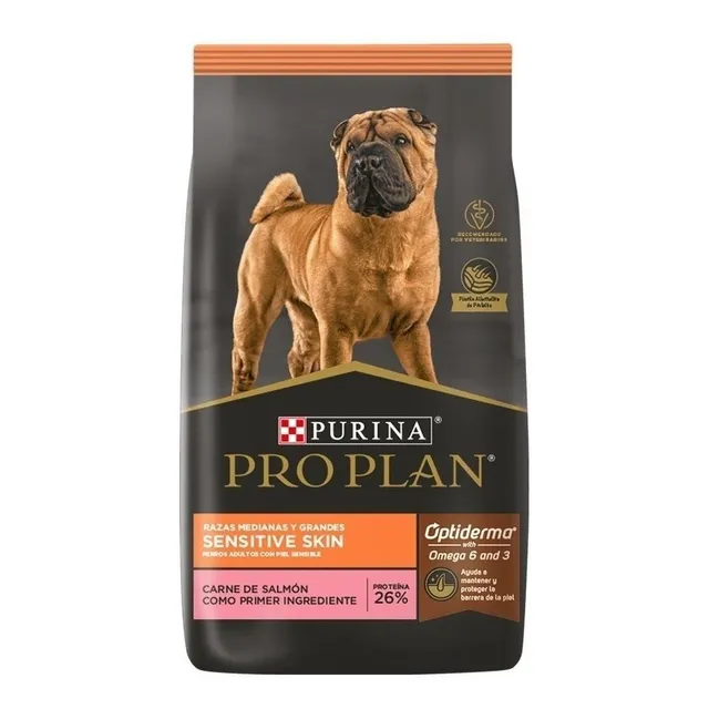 Pro Plan Optiderma Sensi. Skin Adto Med/gde Salmón/arroz 3kg