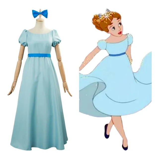 Disfraz De Cosplay De Peter Pan Wendy Darling Vestido
