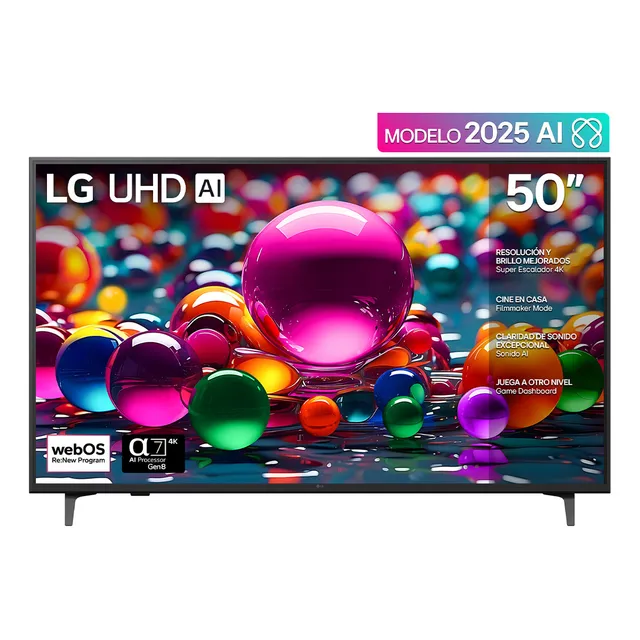 Pantalla 50 Pulgadas LG Uhd Ai Ua75 4k Smart Tv 2025