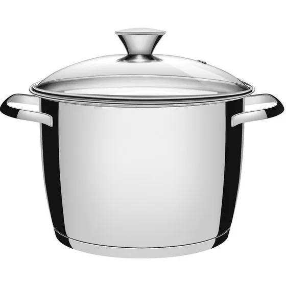 Cubierta de Cristal Allegra para Caldero Tramontina de Acero Inoxidable, 22 cm