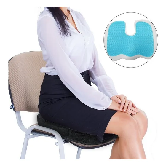 Cojín Asiento Gel Viscoelastico Coxis Ortopédico
