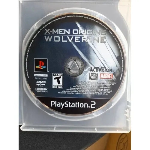 X- Men Origins Wolverine Ps2 Mídia Física 
