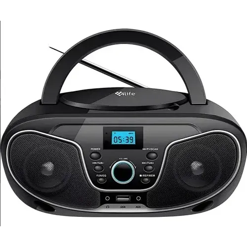 Mini System Panasonic SC-PM250 preto y prateado com bluetooth 20W
