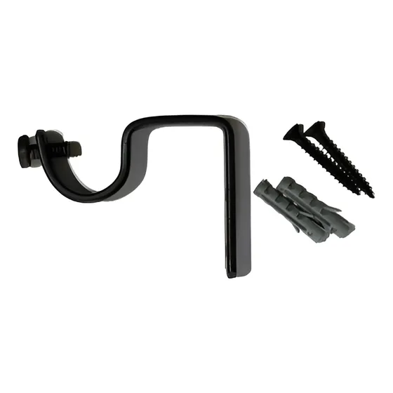 Soporte Barral Cortina Kit X 3 De Hierro 22mm - 25mm
