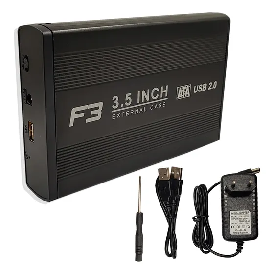 Case Para Hd Externo 3,5 Sata Usb 2.0