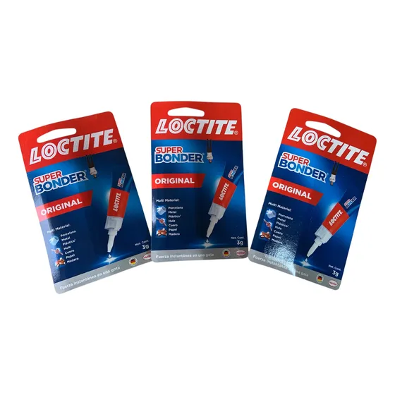 Super Bonder Loctite 3gr Henkel (pack 3 Unidades) Pega Loca