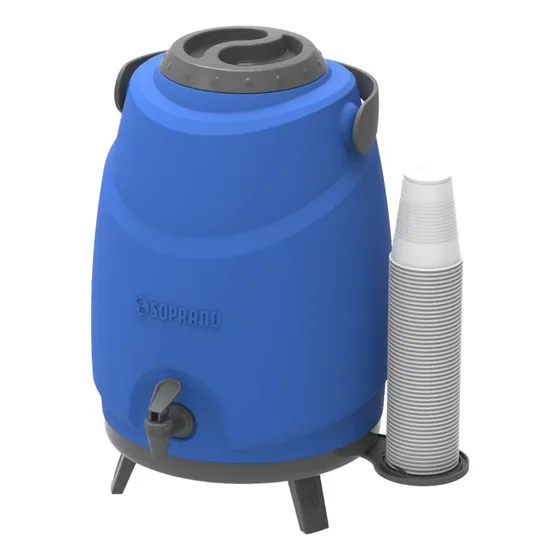 Termo Soprano Termo De Agua Soprano 12 Litros Azul Sp0018-55
