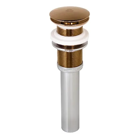Desague Lavamanos Pop Up Rose Gold Prestige Sin Rebose Fp