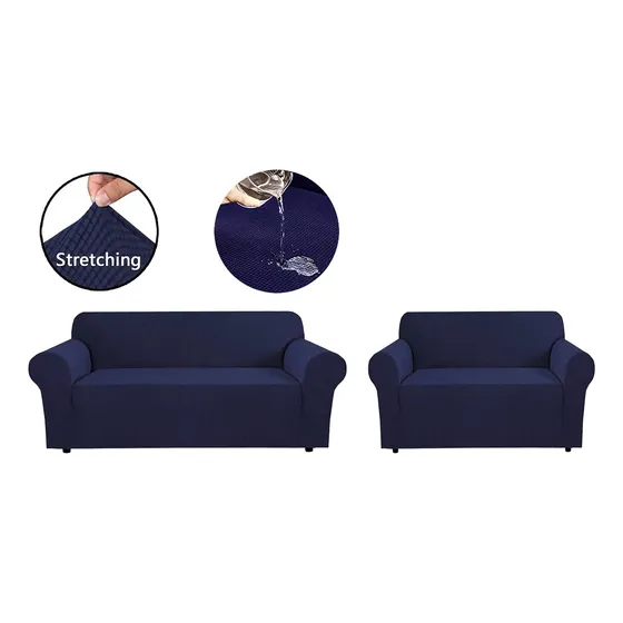 Funda Sofá Cubre Sillón Kit 3+2 Cuerpos Elastica Reforzada