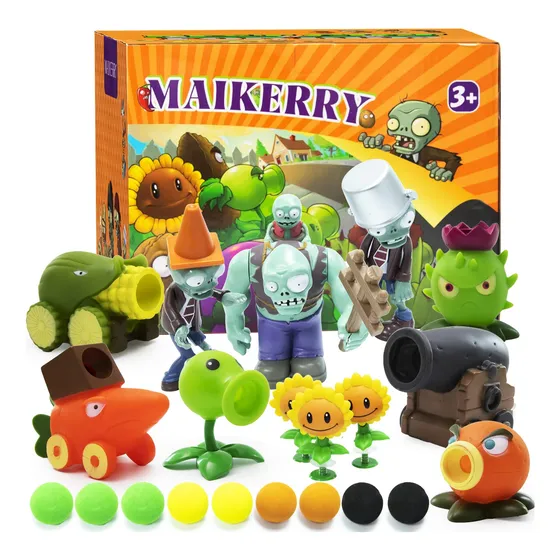 Plantas De Maikerry Y Zombies Figuras 12pcs Pvz 5xtce