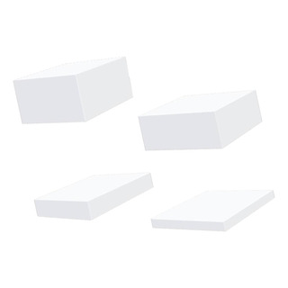 Conjunto De Suportes De Exibição Em Acrílico, Branco L Conjunto De Suportes De Exibição Em Acrílico, Branco L