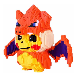Set De Construcción 3d Pikachu Charizard Mini Blocks Pokémon Set De Construcción 3d Pikachu Charizard Mini Blocks Pokémon