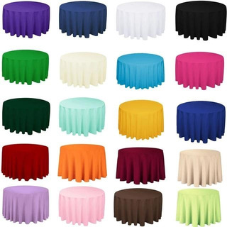 8 Mantel Redondo Color A Elegir (2.90 De Diametro) 8 Mantel Redondo Color A Elegir (2.90 De Diametro)