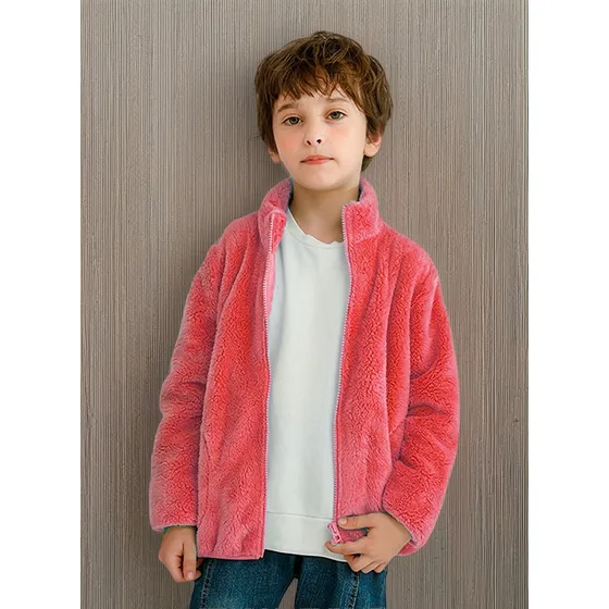 Jaqueta Infantil Menino Urso Inverno Fleece Inverno Plush 