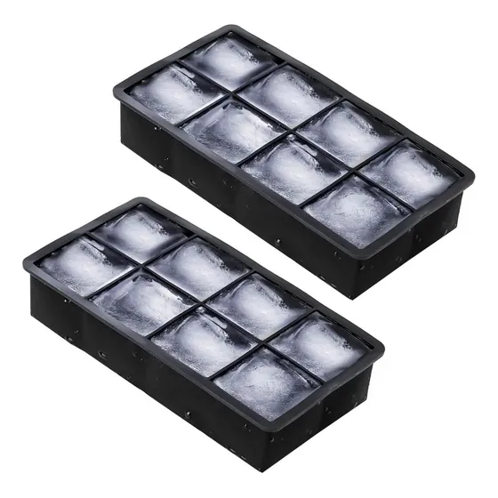 Hielera Cubetera 16 Hielos Molde Silicona Cubos Grandes