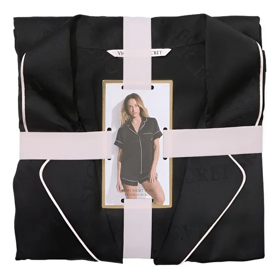 Pijama Victoria's Secret Satén Satín Conjunto