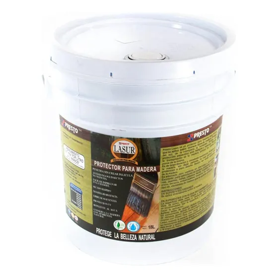 Protector Para Madera Presto Lasur Transp. T-18 Base Agua