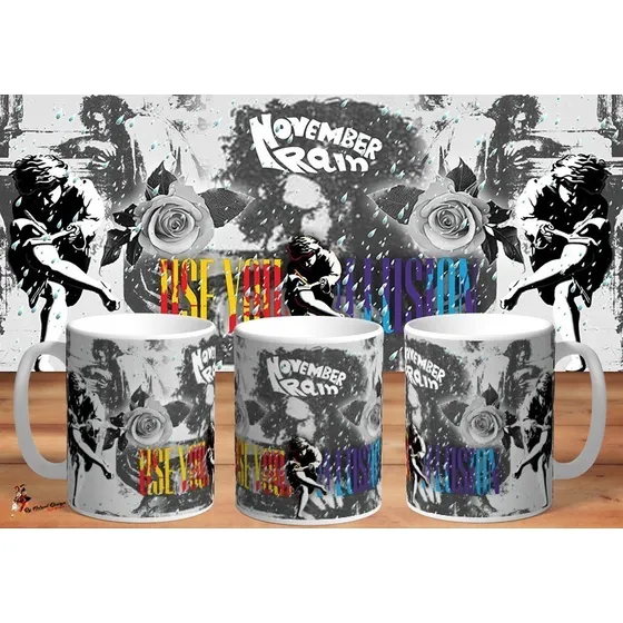 Taza Guns N Roses November Rain Edición Limitada