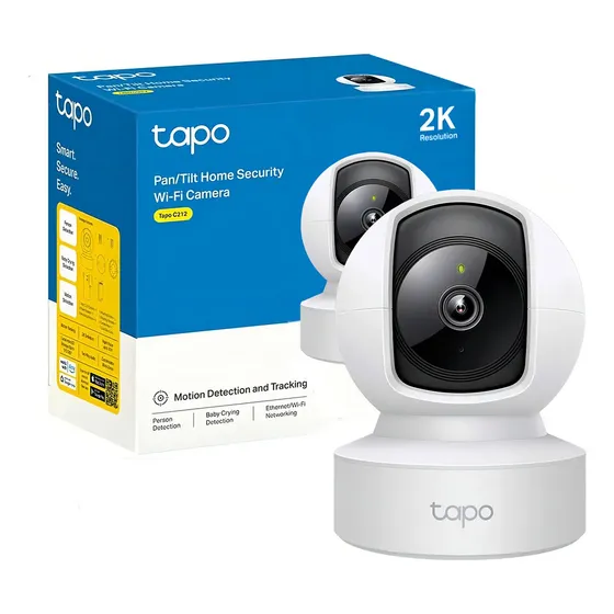 Cámara De Seguridad Tapo C212 2k 3mp Giratoria 360° Interior Audio Bidireccional | Cuotas sin interés